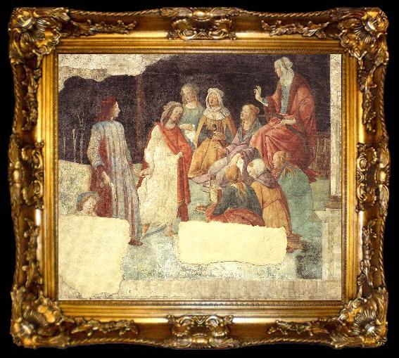 framed  BOTTICELLI, Sandro Allegoric Painting (from Villa Lemmi)  hgjgh, ta009-2
